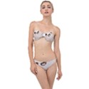 Ghost T- Shirt Watercolor Cute Ghost T- Shirt Classic Bandeau Bikini Set View1