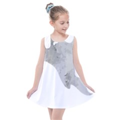 Ghost T- Shirt White Mottled Ghost T- Shirt Kids  Summer Dress by ZUXUMI