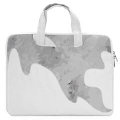 Ghost T- Shirt White Mottled Ghost T- Shirt Macbook Pro 16  Double Pocket Laptop Bag  by ZUXUMI