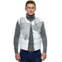 Ghost T- Shirt White Mottled Ghost T- Shirt Men s Button Up Puffer Vest	 View1