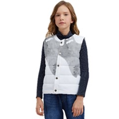 Ghost T- Shirt White Mottled Ghost T- Shirt Kid s Button Up Puffer Vest	 by ZUXUMI