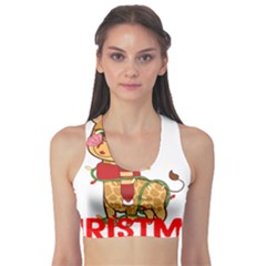 Giraffe T- Shirt Cute Giraffe T- Shirt Fitness Sports Bra by ZUXUMI