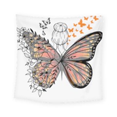 Butterflies T- Shirt Butterfly T- Shirt Square Tapestry (small)