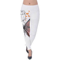 Butterflies T- Shirt Butterfly T- Shirt Velvet Leggings