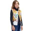 Giraffe T- Shirt Cute Giraffe T- Shirt Kid s Button Up Puffer Vest	 View2