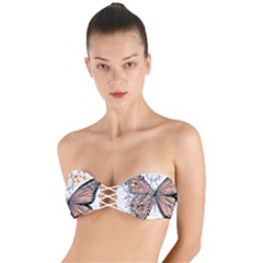 Butterflies T- Shirt Butterfly T- Shirt Twist Bandeau Bikini Top by JamesGoode