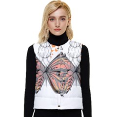 Butterflies T- Shirt Butterfly T- Shirt Women s Button Up Puffer Vest