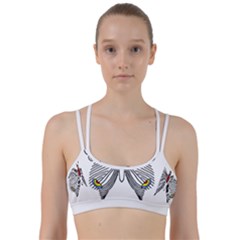 Butterfly Art T- Shirtbutterfly T- Shirt (1) Line Them Up Sports Bra by JamesGoode