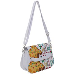 Giraffe T- Shirt Cute Giraffe T- Shirt Saddle Handbag by ZUXUMI