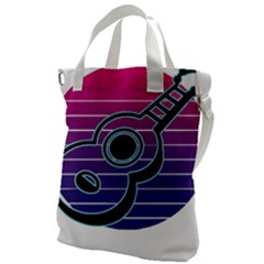 Girl Ukulele T- Shirt Ukulele Guitar T- Shirt Canvas Messenger Bag by ZUXUMI