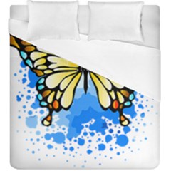 Butterfly Art T- Shirtbutterfly T- Shirt Duvet Cover Double Side (king Size)