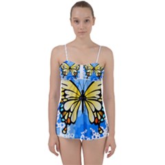 Butterfly Art T- Shirtbutterfly T- Shirt Babydoll Tankini Top by JamesGoode