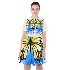 Butterfly Art T- Shirtbutterfly T- Shirt Sailor Dress by JamesGoode