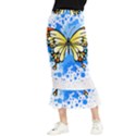 Butterfly Art T- Shirtbutterfly T- Shirt Maxi Fishtail Chiffon Skirt View1