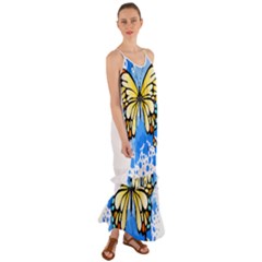 Butterfly Art T- Shirtbutterfly T- Shirt Cami Maxi Ruffle Chiffon Dress by JamesGoode