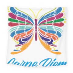 Butterfly Embroidery Effect T- Shirt Butterfly Embroidery Effect T- Shirt Square Tapestry (large) by JamesGoode