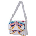 Butterfly Embroidery Effect T- Shirt Butterfly Embroidery Effect T- Shirt Full Print Messenger Bag (S) View1