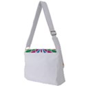 Butterfly Embroidery Effect T- Shirt Butterfly Embroidery Effect T- Shirt Full Print Messenger Bag (S) View2