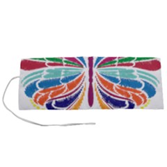 Butterfly Embroidery Effect T- Shirt Butterfly Embroidery Effect T- Shirt Roll Up Canvas Pencil Holder (s) by JamesGoode