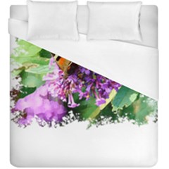 Butterfly T- Shirt Butterfly & Buddleia T- Shirt Duvet Cover (king Size) by JamesGoode