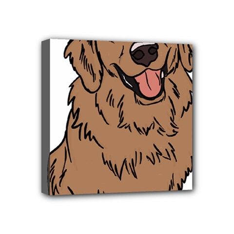 Golden Retriever T- Shirt A Golden Retriever T- Shirt Mini Canvas 4  X 4  (stretched)