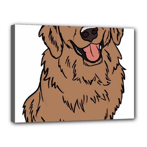 Golden Retriever T- Shirt A Golden Retriever T- Shirt Canvas 16  X 12  (stretched)