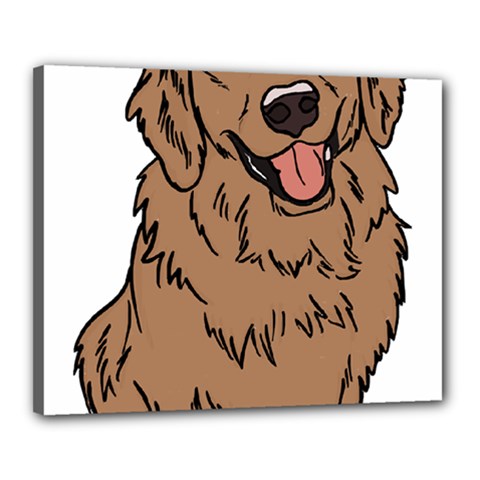 Golden Retriever T- Shirt A Golden Retriever T- Shirt Canvas 20  X 16  (stretched)