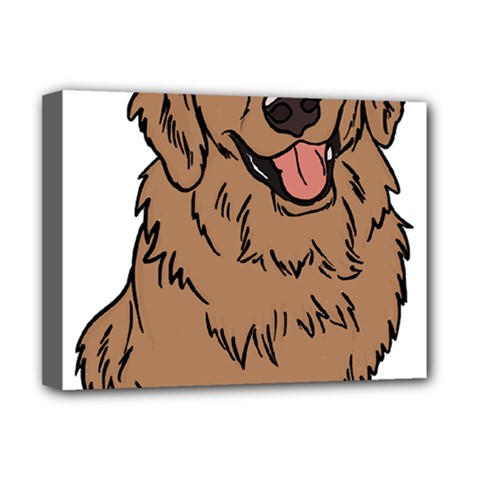 Golden Retriever T- Shirt A Golden Retriever T- Shirt Deluxe Canvas 16  X 12  (stretched) 