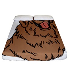 Golden Retriever T- Shirt A Golden Retriever T- Shirt Fitted Sheet (queen Size) by ZUXUMI