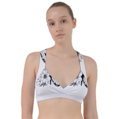 Butterfly T- Shirt Floral Butterfly T- Shirt Sweetheart Sports Bra by JamesGoode