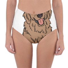 Golden Retriever T- Shirt A Golden Retriever T- Shirt Reversible High-waist Bikini Bottoms