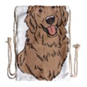 Golden Retriever T- Shirt A Golden Retriever T- Shirt Drawstring Bag (Large) View1