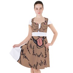 Golden Retriever T- Shirt A Golden Retriever T- Shirt Cap Sleeve Midi Dress