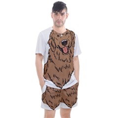 Golden Retriever T- Shirt A Golden Retriever T- Shirt Men s Mesh T-shirt And Shorts Set