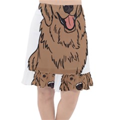 Golden Retriever T- Shirt A Golden Retriever T- Shirt Fishtail Chiffon Skirt