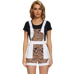 Golden Retriever T- Shirt A Golden Retriever T- Shirt Short Overalls by ZUXUMI