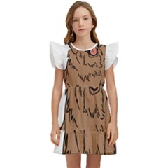 Golden Retriever T- Shirt A Golden Retriever T- Shirt Kids  Winged Sleeve Dress