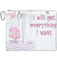 I Will Get Everything I Want Canvas Cosmetic Bag (xxxl) by SychEva