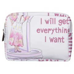 I Will Get Everything I Want Make Up Pouch (medium) by SychEva