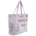 I Will Get Everything I Want Zip Up Canvas Bag View2