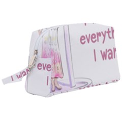 I Will Get Everything I Want Wristlet Pouch Bag (large) by SychEva