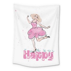 Happy Girl Medium Tapestry