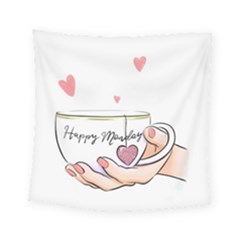 Happy Monday Square Tapestry (small)