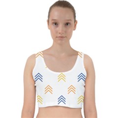 Abstract Arrow Pastel Pattern T- Shirt Abstract Arrow Pastel Pattern T- Shirt Velvet Racer Back Crop Top