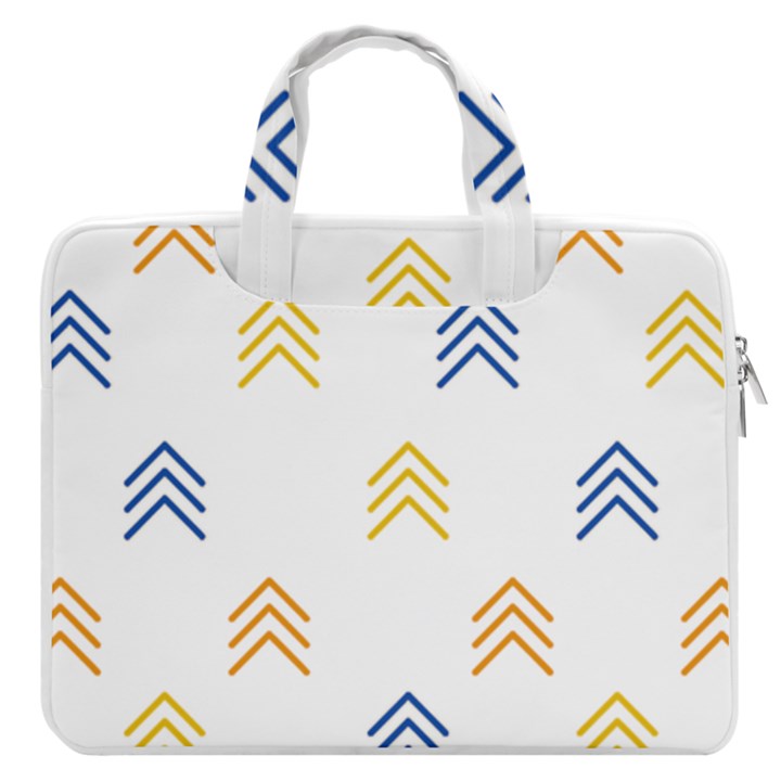 Abstract Arrow Pastel Pattern T- Shirt Abstract Arrow Pastel Pattern T- Shirt MacBook Pro 13  Double Pocket Laptop Bag