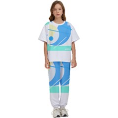 Abstract Art Design T- Shirt Abstract-1 T- Shirt Kids  T-shirt And Pants Sports Set by EnriqueJohnson