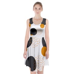 Abstract Circle Pattern T- Shirt Abstract Circle Pattern 3 Racerback Midi Dress by EnriqueJohnson