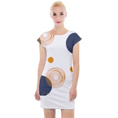 Abstract Circle Pattern T- Shirt Abstract Circle Pattern T- Shirt Cap Sleeve Bodycon Dress by EnriqueJohnson