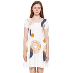 Abstract Circle Pattern T- Shirt Abstract Circle Pattern T- Shirt Inside Out Cap Sleeve Dress by EnriqueJohnson