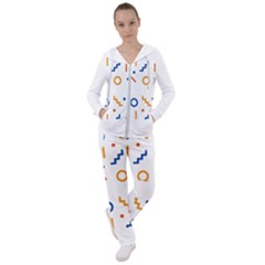 Abstract Dots And Line Pattern T- Shirt Abstract Dots And Line Pattern 4 Women s Tracksuit by EnriqueJohnson